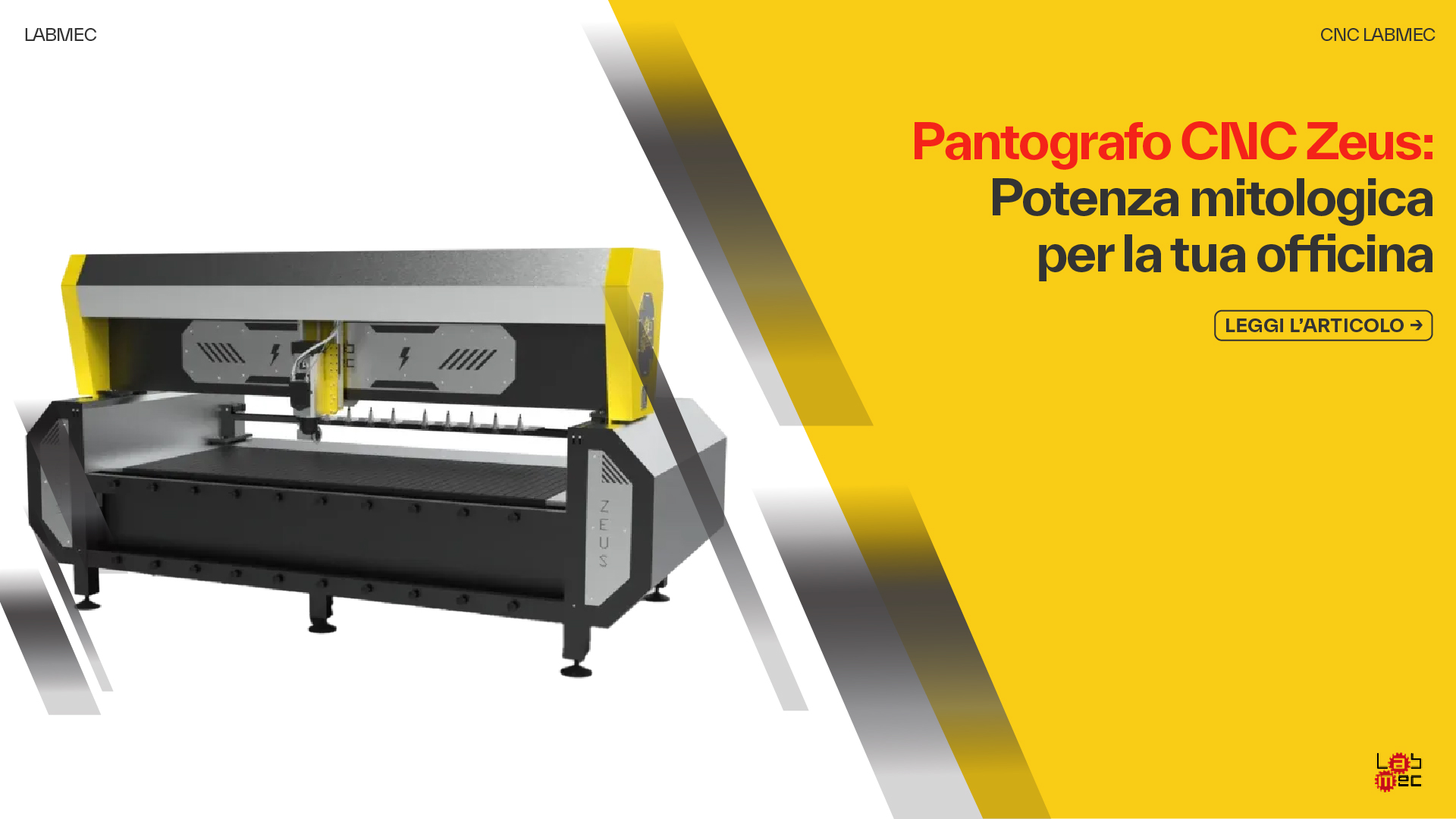 Copertina Articolo: Pantografo CNC Zeus: Potenza mitologica per la tua officina