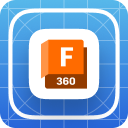 Logo Autodesk Fusion 360 software CAD/CAM