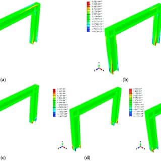 Dettaglio campo deformativo ponte CNC alluminio flessione strutturale amplificata