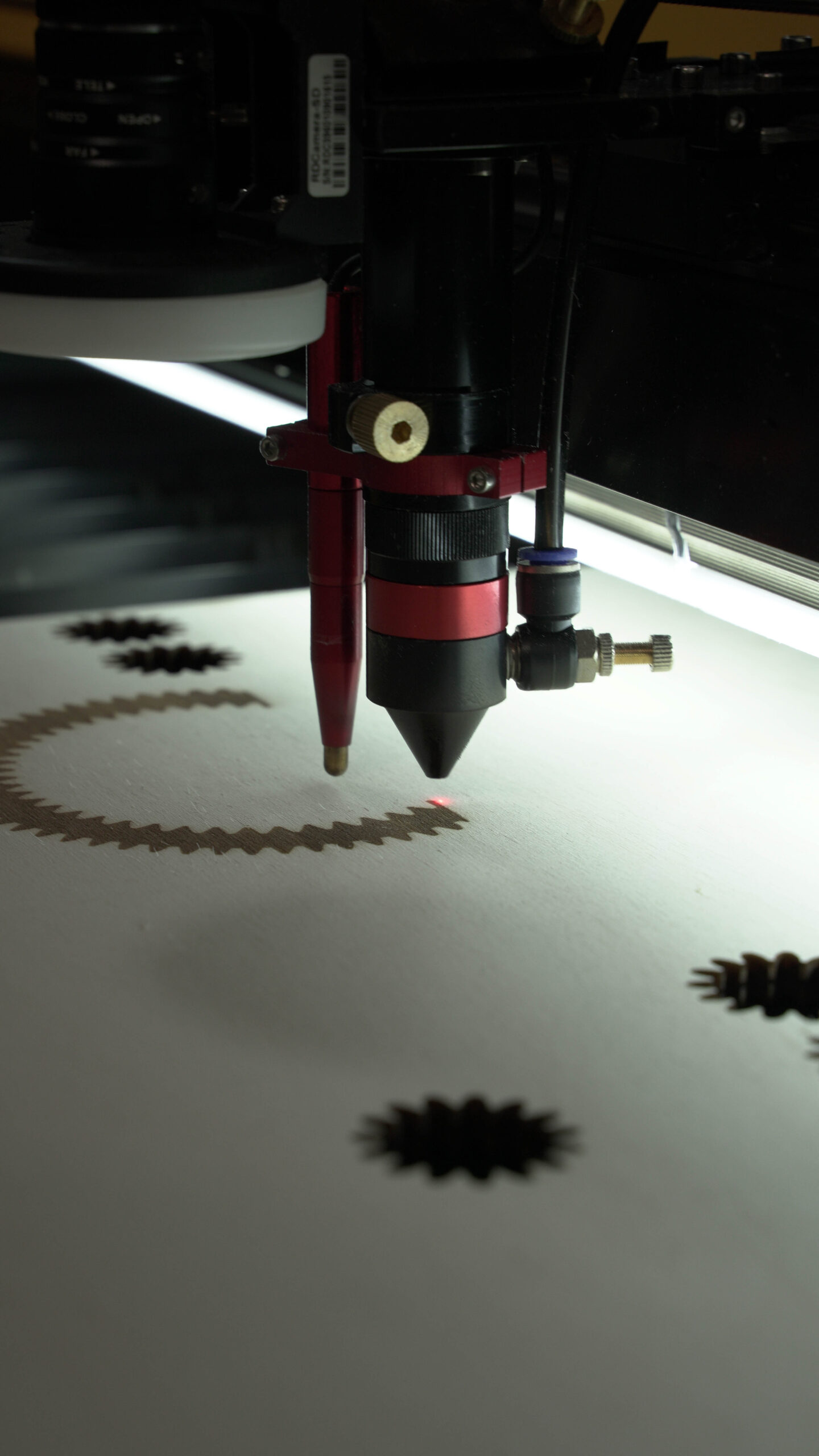 Esempio di incisione laser sulla superficie